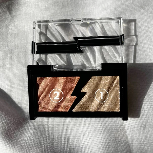 【淡色メイクで旬顔に】KATE　エレクトリックショックアイズからコーラルオレンジ×ロゼベージュの限定色が発売(^^)/_2_1