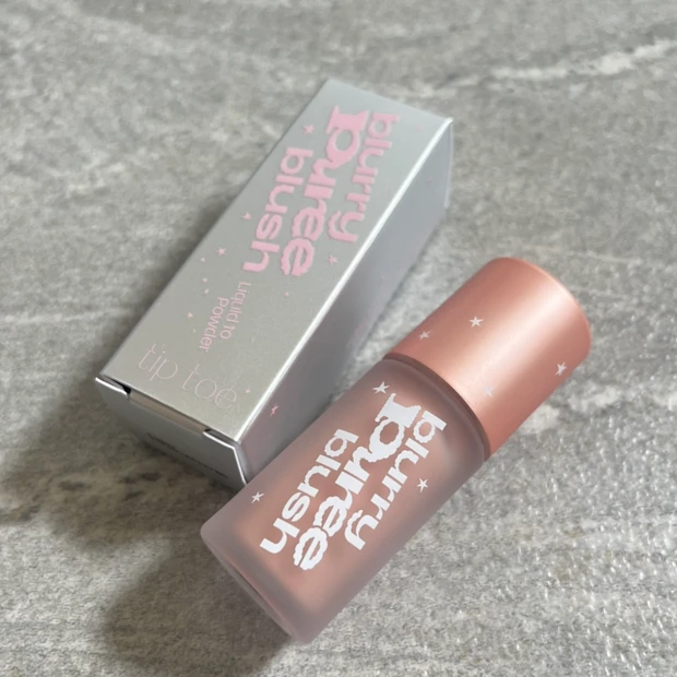 【tiptoe】Qoo10メガポおすすめ！ティップトゥ ブラリーピューレチークでなめらかフィルター肌♪