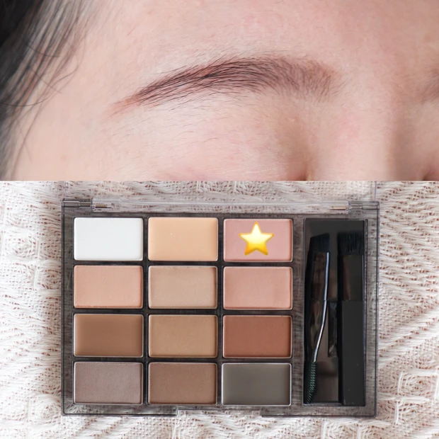 バブみメイク　眉毛