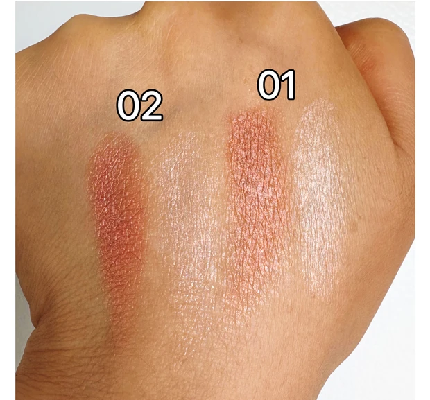 シマリング グロー デュオ Rの全色スウォッチ