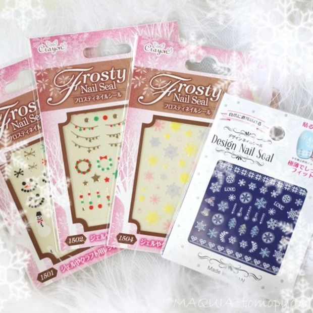 100円で見つけた❤冬ネイルシールが超可愛い❤