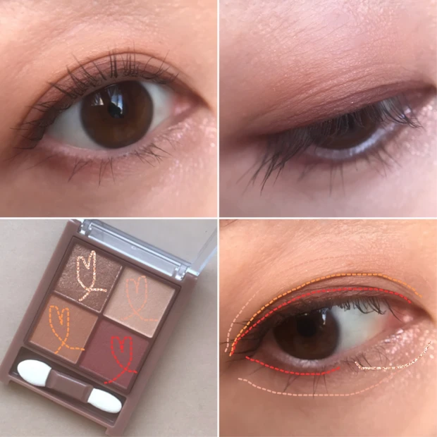 ビタートーンアイシャドウ01 スウォッチ