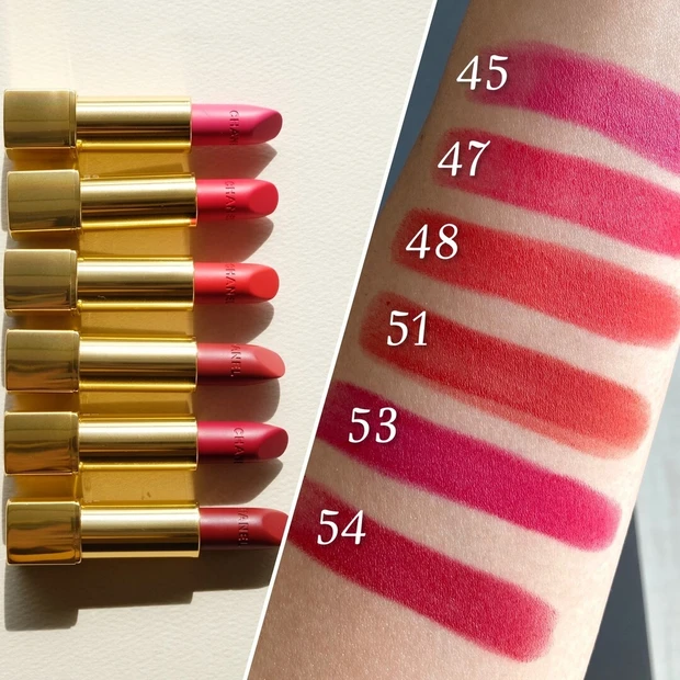 【春新色リップ2023】シャネル ルージュ アリュール ヴェルヴェット　スウォッチ_1