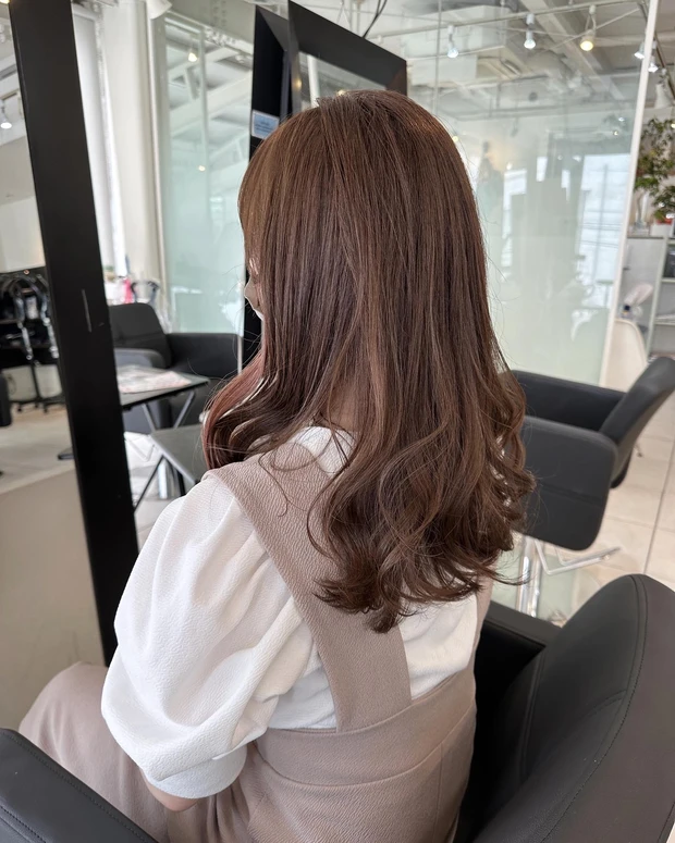 ヘアカラー後ろからの写真