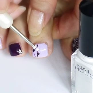 浴衣にも合う！ 大人テイストな和柄ネイル【ギ☆のセルフネイル手本帖】_5_2