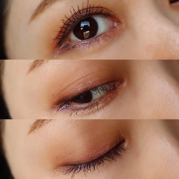 大人気！秋の新作限定シャドウ【ETVOS】ヴィンテージグリッター スウォッチ＆メイク_3_1