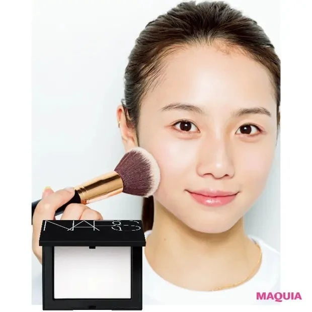 【美肌メイク】肌作りの仕上げは透け感マットな粉で(30秒)