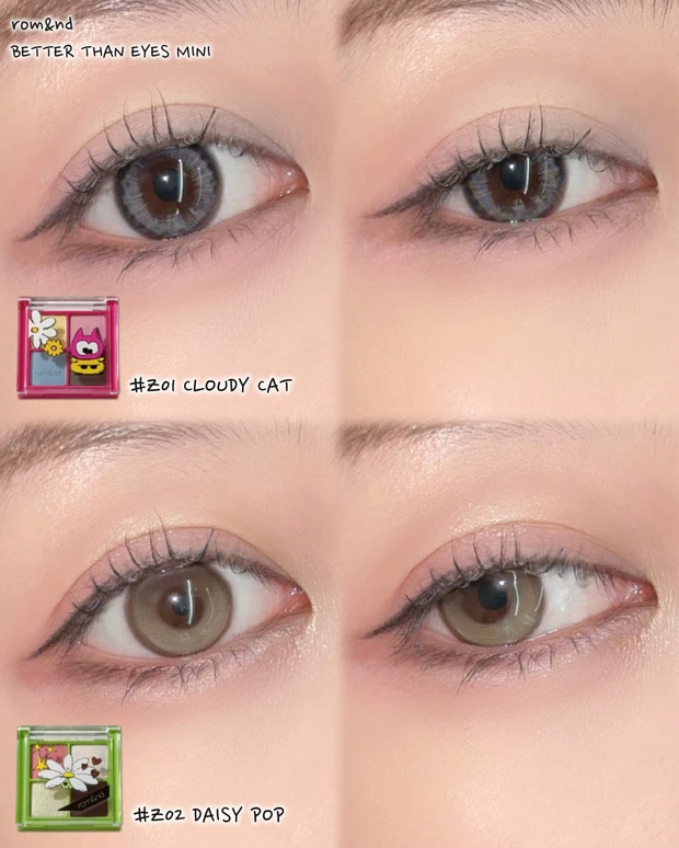 ロムアンド romand GD GDRAGON コラボ 限定 コスメ 韓国 ZO&FRIENDS アイシャドウ 比較 Qoo10