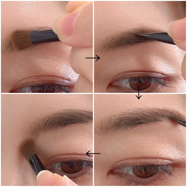 セザンヌ アイブロウ&シェードパウダー 使い方