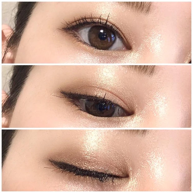 セザンヌ アイシャドウ　トーンアップアイシャドウ　08ハニーブラウン　Rihoさん　スウォッチ画像　　イエベ