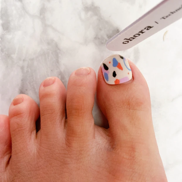 【自宅でネイルサロン並みの仕上がり？！💅】ohora ジェルネイルシールで時短ネイル✨_2_3