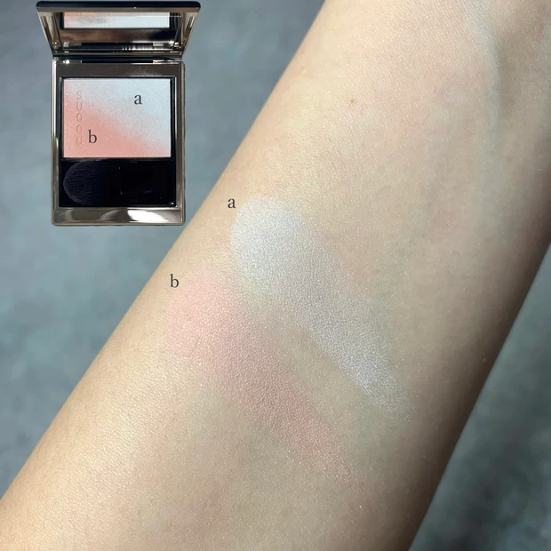 SUQQU スック ブラーリングカラーブラッシュ 08透眺 色味スウォッチ