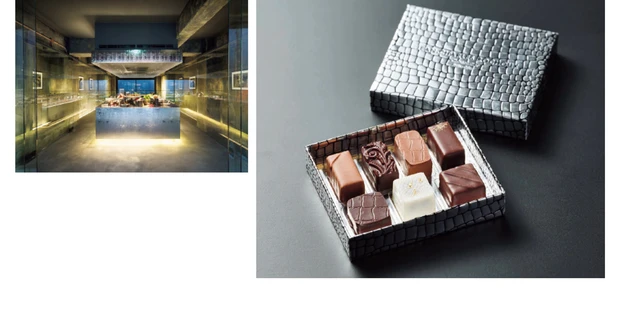 スタイリッシュなパケも特別感たっぷり。ショコラアソート ビター&ミルク 7個入 ￥3386