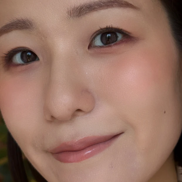 DIOR ディオール ディオールスキンフォーエヴァーブラッシュソフトフィルター 01ペタル 仕上がり