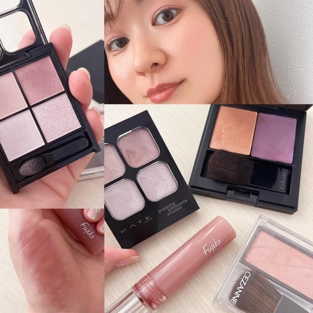 【5位】《KATE》ベスコス受賞「ポッピングシルエットシャドウ」を使ってみな実風ブルベメイク♡