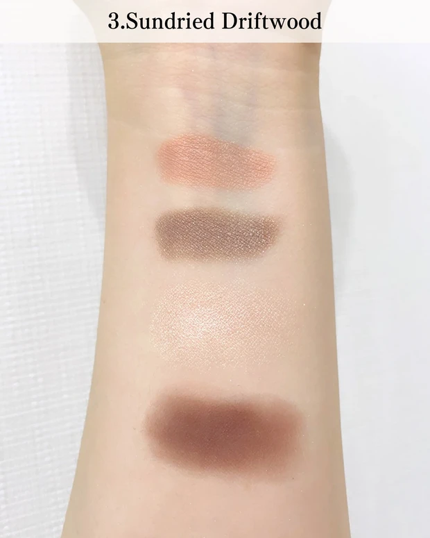 オンブルクルールクアドリ 3 Sundried Driftwoodのスウォッチ ブルベ夏向けグレイッシュピンク スウォッチ画像