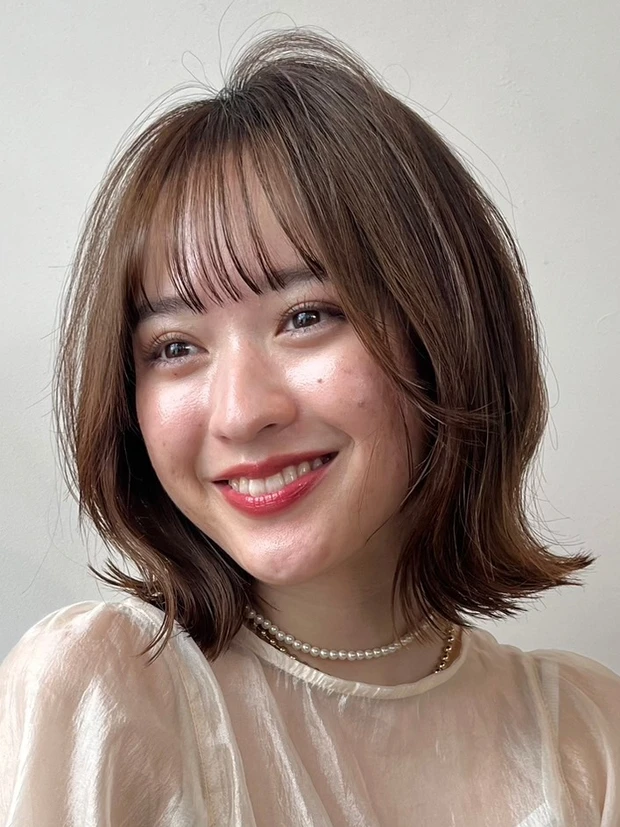 髪型　レイヤーボブ　ボブヘア　シースルーバング　カットのポイント