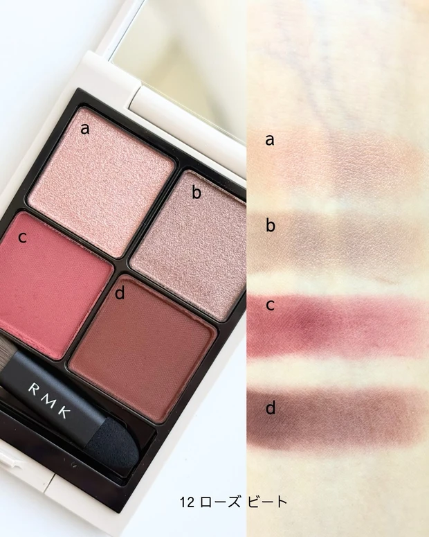 RMK シンクロマティック アイシャドウパレット スウォッチ3