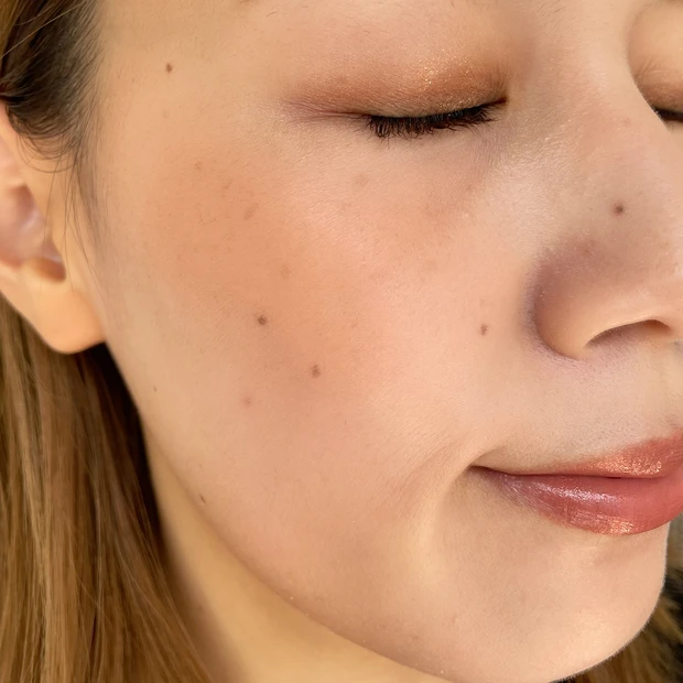 ちふれ リップ＆チーク BE10 ブルベ 仕上がり