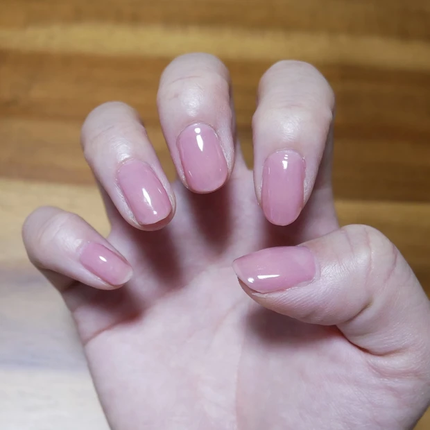 【ネイル】くすみピンクのワンカラーネイル*おうち時間にセルフジェルネイル_3_1