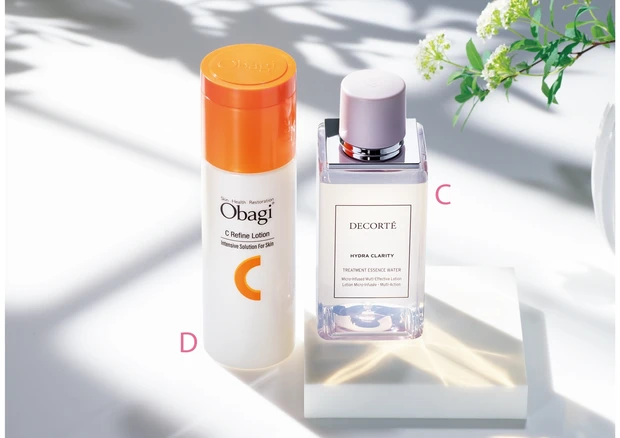 C オバジ オバジC  リファインローション [医薬部外品] 200ml ￥5500／コスメデコルテ  D DECORTÉ イドラクラリティ  薬用 トリートメント  エッセンス ウォーター 150ml ￥3850／ロート製薬