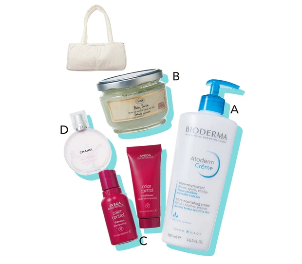 ハ・ヨンスさんのヘア＆ボディケアポーチ