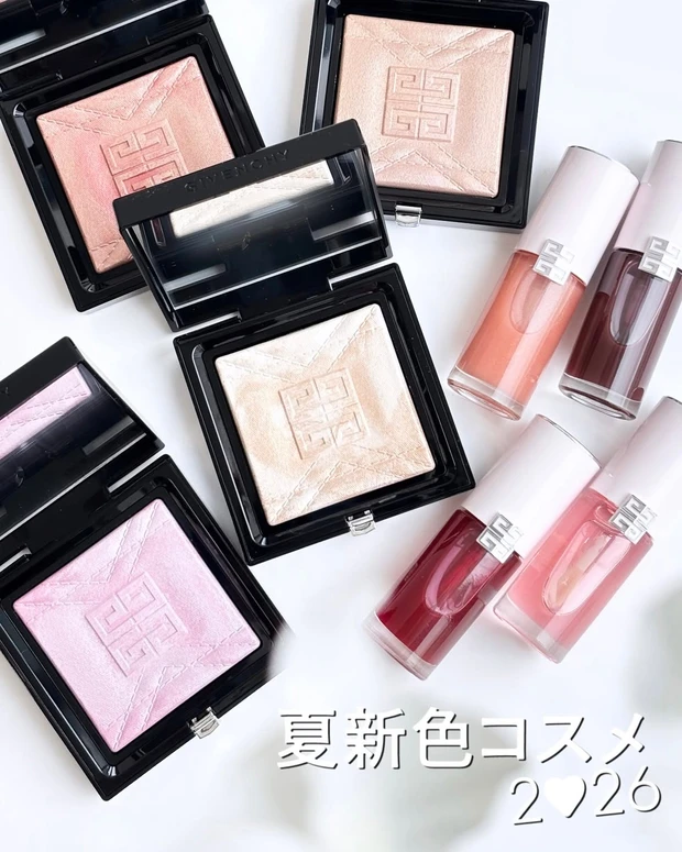 ジバンシイ 2026年 夏コスメ リップオイル、ハイライター