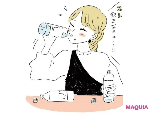 「冷え性」を招く6つのNG習慣_水の飲みすぎ
