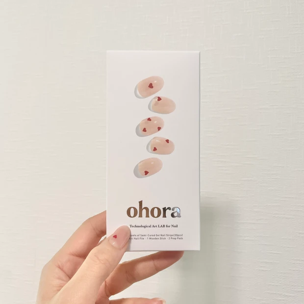 セルフネイル　バレンタインネイル　オホーラ　ohora 　レビュー