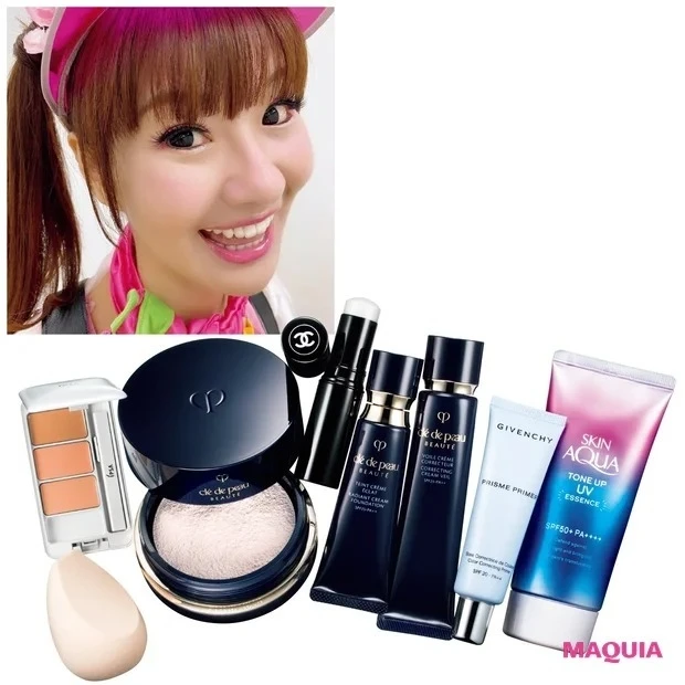 美肌芸人・かつみ♥さゆりの♥さゆりさん、下地3種+ファンデーションにパウダー…ベースの重ねテクを公開