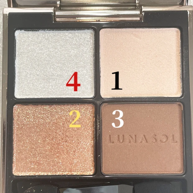 LUNASOLアイカラーレーション15】ブラウン系アイ