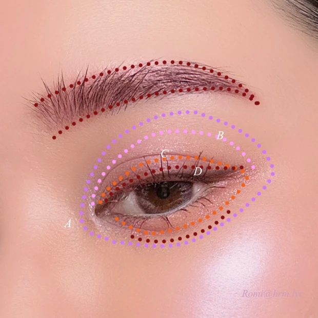 キャンメイク シルキースフレアイズ 11ブロッサムシャワー メイクレシピ