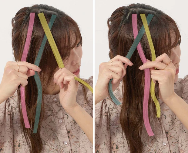 【セルフヘアアレンジ】動画で学ぶ! くるりんぱ、ロープ編み、Uピンの留め方、編み込みの正しいやり方とコツを人気美容師AYAMARさんが解説_19