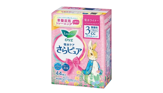ロリエさらピュア 3cc 無香料 吸水ライナー44枚 ￥284（編集部調べ）／花王