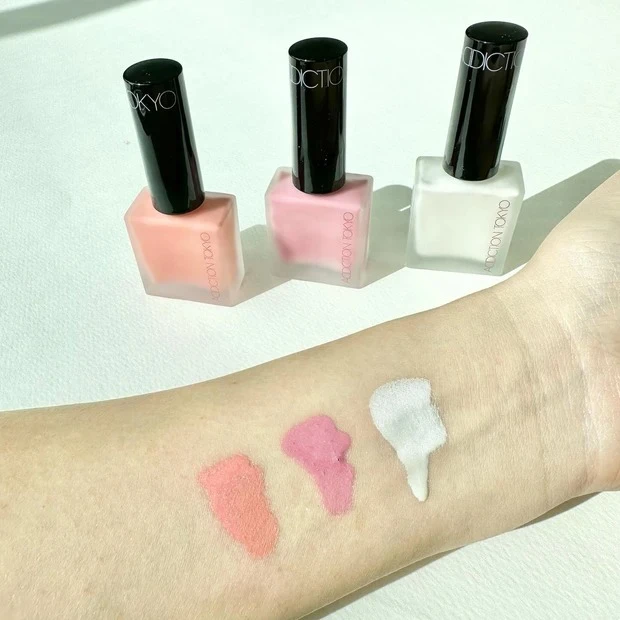 2024年夏新色チーク_アディクション チークポリッシュ L 27/28/29_スウォッチ