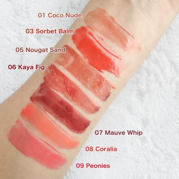 rom&nd（ロムアンド）「グラスティングメルティングバーム」　スウォッチ