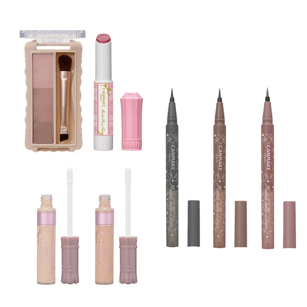 キャンメイク エアリーカバーフィットコンシーラー フィットスタイラーアイブロウ ミューテッドチュールライナー むちぷるティント