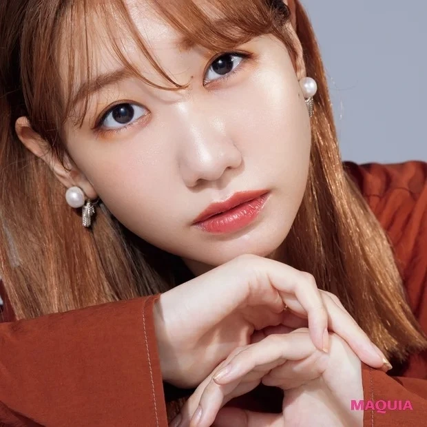 柏木由紀さんが今っぽ暖色メイクにTRY