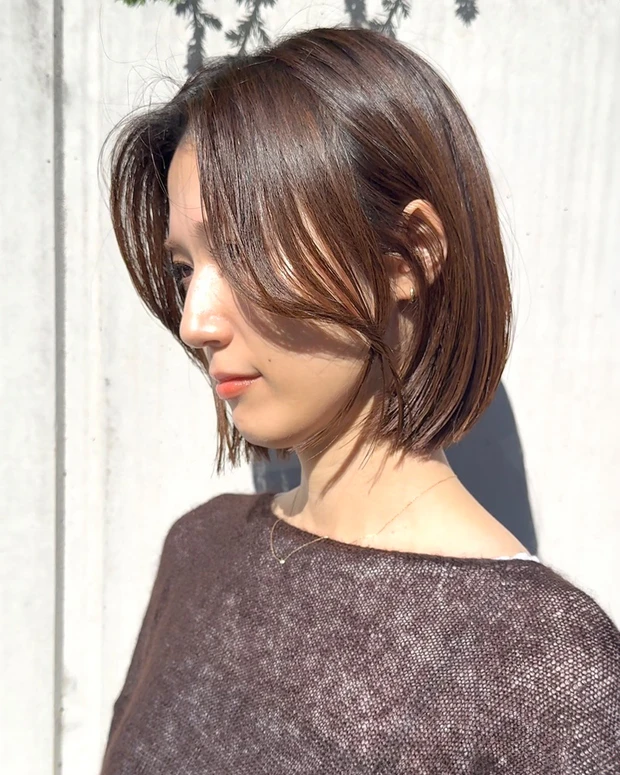 開運ヘア 2026年　髪型　ショートボブ　ボブヘア　小顔ヘア　サイド　VIEW　菊地佑太