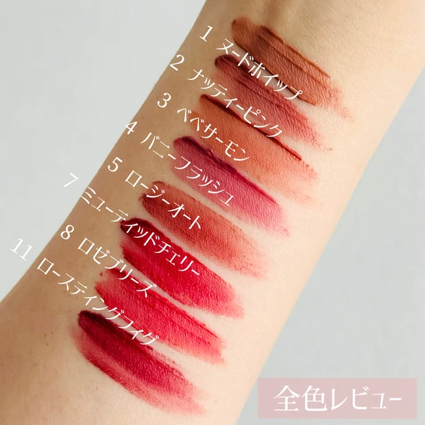 too cool for schoolのスウェイリップベルベットのスウォッチ