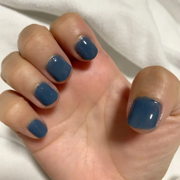 ドラマ海のはじまりを見たら青いネイルしたくなった！_3