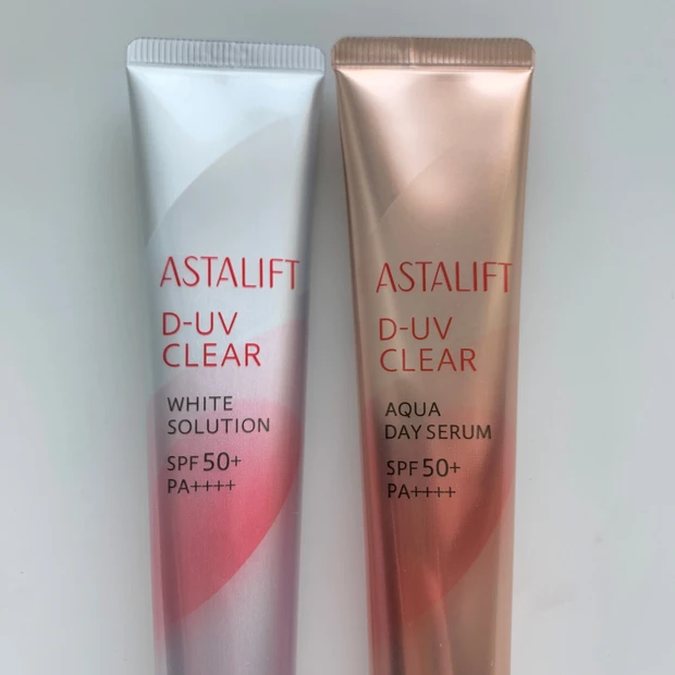 肌質・なりたい肌で選べる！ASTALIFT［アスタリフト］D-UVクリア２種の使用感・仕上がり・違いをスウォッチ多めでレビュー
_2
