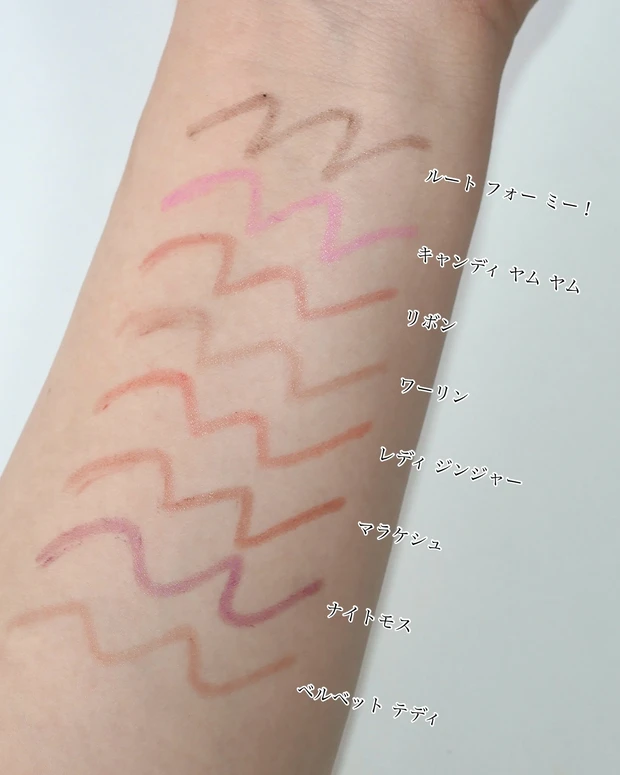 M･A･C リップグレイザー スウォッチ