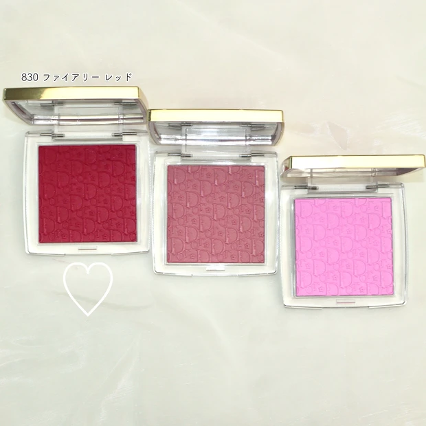 Dior ディオール クリスマスコフレ 2025 バックステージ ロージーグロウ 830 ファイアリー レッド ブルベ冬