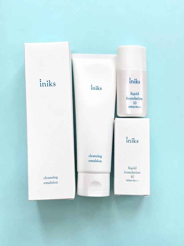 イニクス iniks 敏感肌用化粧品 クレンジング ファンデーション マスクメイク 摩擦