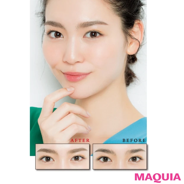 太く濃い眉はグレイッシュカラーで自然に! 長井かおりさんが描き方の正解を…