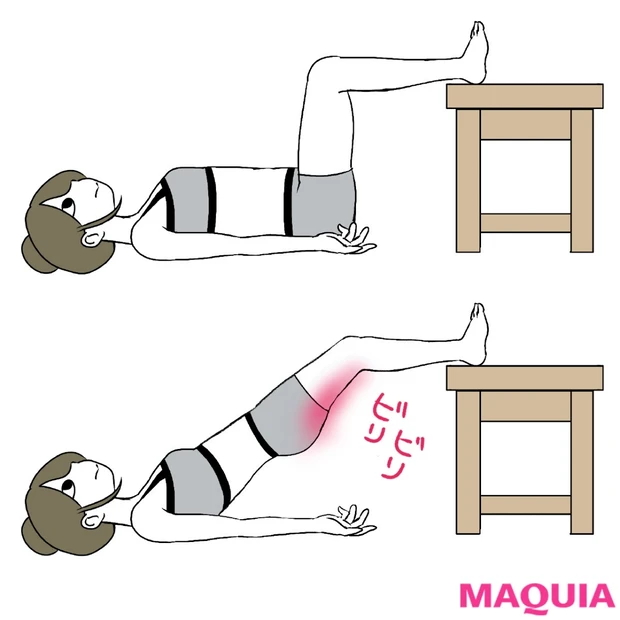 裏もものプヨプヨ感が軽減！ イスを使ったやせ筋トレでヒップの位置もアップ