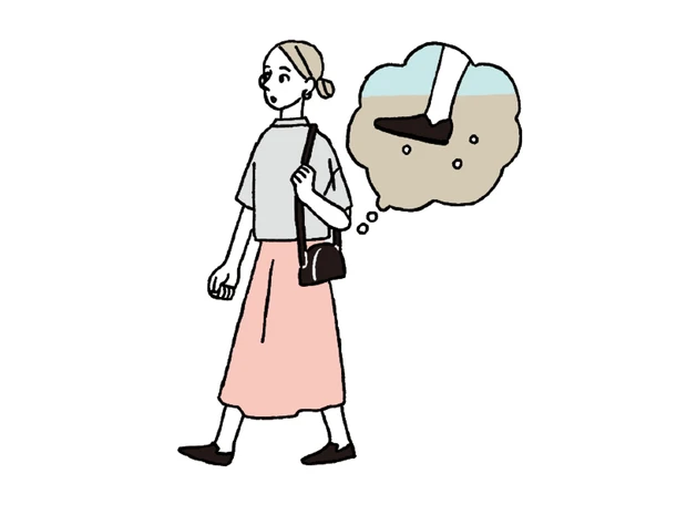 足の裏の感覚に集中しながら通勤する