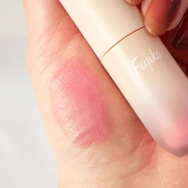 Fujiko フジコ 水彩チーク 02 マイラブリーピンク スウォッチ