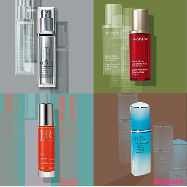 顔の輪郭が変わるほどの矯正力!? この秋の実力派美容液 ベスト４